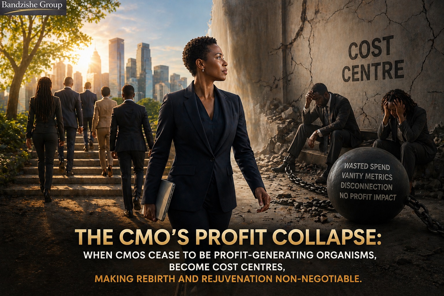 The CMO’s Profit Collapse_Header Image by Bandile Ndzishe of Bandzishe Group